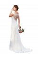 Sleeveless White Sheath Bateau Neck Sexy Wedding Dress Maidstone