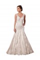 Sleeveless Ivory Mermaid V-Neck Bridal Wedding Dress Maidstone