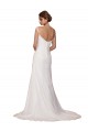Sleeveless Ivory Sheath V-Neck Wedding Dress Maidstone