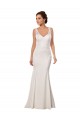 Sleeveless Ivory Mermaid V-Neck Sexy Wedding Dress Maidstone