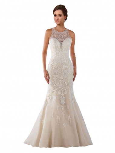 Sleeveless Ivory Mermaid Sweetheart Bridal Gown Maidstone
