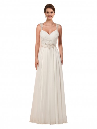 Sleeveless Ivory Keyhole Back Sheath Sweetheart Wedding Dress Maidstone