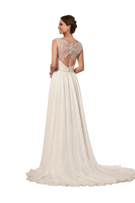 Sleeveless Ivory Keyhole Back Sheath Sweetheart Wedding Dress Maidstone