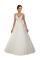 Sleeveless Ivory Ball Gown Spaghetti Straps Boho Wedding Dress Maidstone