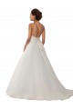 Sleeveless Ivory Ball Gown Spaghetti Straps Boho Wedding Dress Maidstone