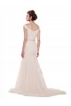 Sleeveless Ivory Mermaid Tulle Off the Shoulder Beach Wedding Dress Maidstone