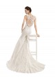 Sleeveless Ivory Mermaid Illusion Neck Wedding Dress Maidstone