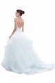 Sleeveless White Ball Gown Spaghetti Straps Beach Wedding Dress Maidstone