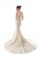Long Sleeves Ivory & Champagne Mermaid Off the Shoulder Wedding Dress Maidstone