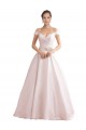 Sleeveless Ivory V-Back A-Line Off the Shoulder Wedding Dresses Maidstone