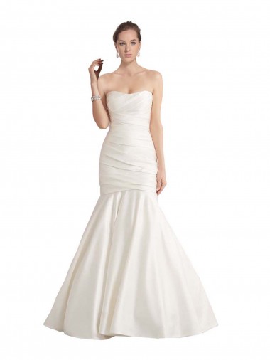 Sleeveless Ivory Low Back Mermaid Strapless Beach Wedding Dress Maidstone