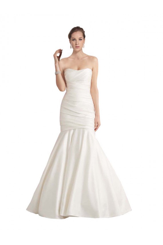 Sleeveless Ivory Low Back Mermaid Strapless Beach Wedding Dress Maidstone