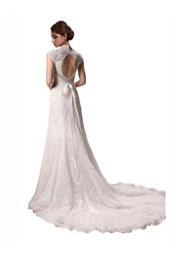 Cap Sleeves Ivory Mermaid Halter Neck Wedding Dresses Maidstone