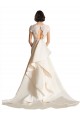 Cap Sleeves Ivory Keyhole Back A-Line V-Neck Wedding Dress Maidstone