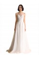 Sleeveless Ivory A-Line Tulle Illusion Neck Long Wedding Dress Maidstone