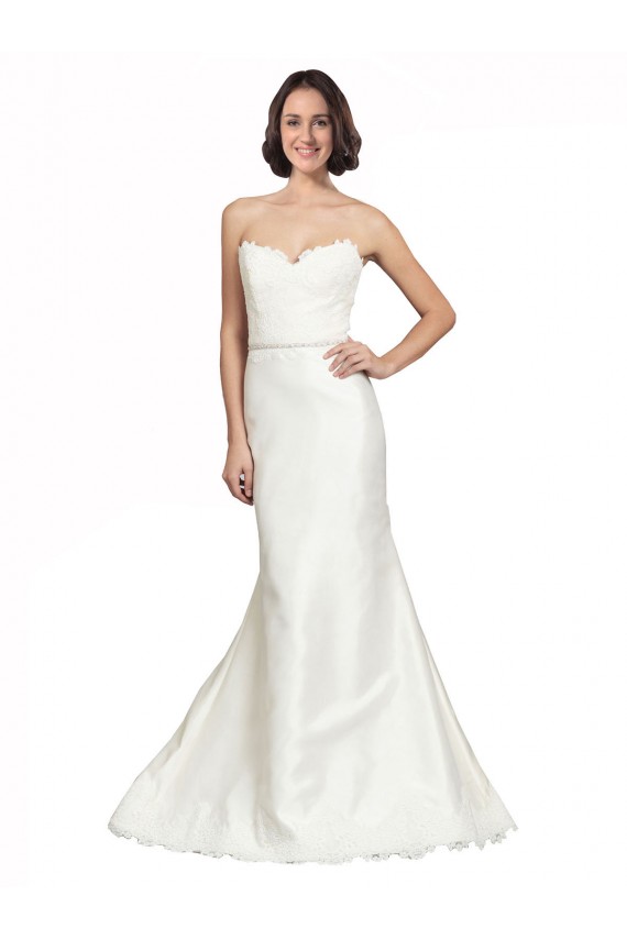 Sleeveless Ivory Trumpet Sweetheart Bridal Dress Maidstone