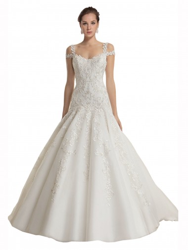 Sleeveless Ivory Mermaid Off the Shoulder Wedding Dress Maidstone