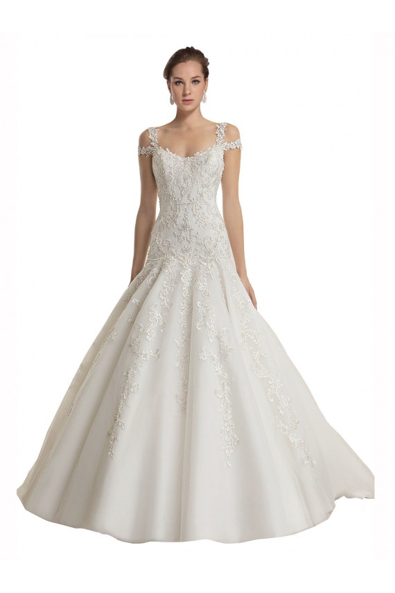 Sleeveless Ivory Mermaid Off the Shoulder Wedding Dress Maidstone