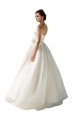 Sleeveless Ivory A-Line Soft Chiffon Strapless Wedding Dress Maidstone