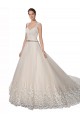 Sleeveless Ivory & Champagne A-Line Sweetheart Wedding Dress Maidstone