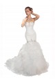 Sleeveless White Mermaid Tulle Sweetheart Wedding Dress Maidstone