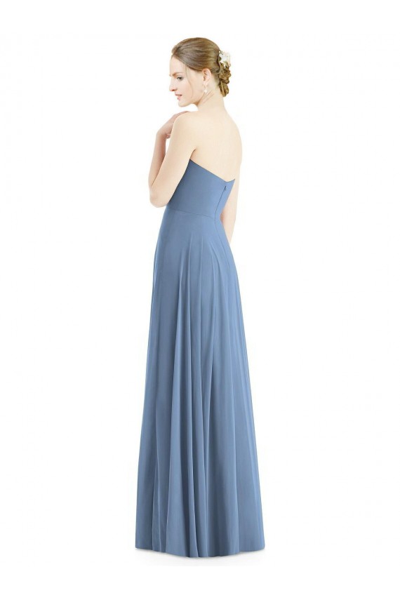 Sleeveless Dusty Blue A-Line Sweetheart Evening Dress / Bridesmaid Dress Maidstone