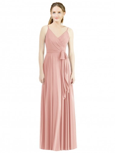 Sleeveless Bliss Pink A-Line Spaghetti Straps Formal Dress / Bridesmaid Dress Maidstone