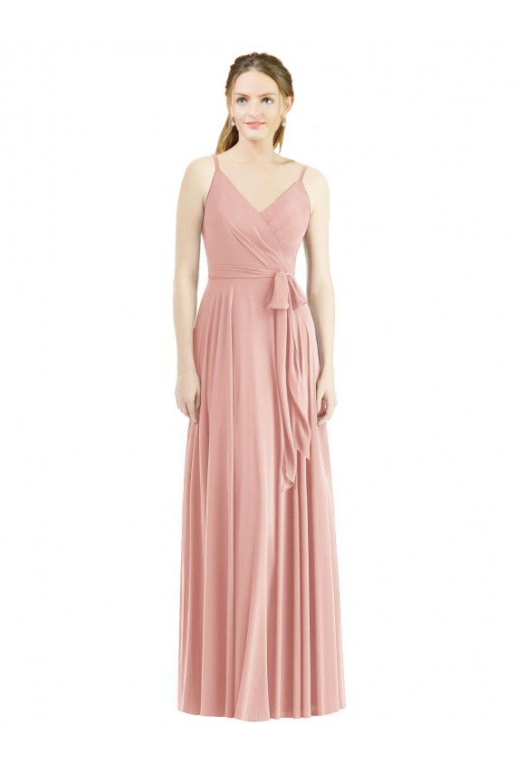 Sleeveless Bliss Pink A-Line Spaghetti Straps Formal Dress / Bridesmaid Dress Maidstone
