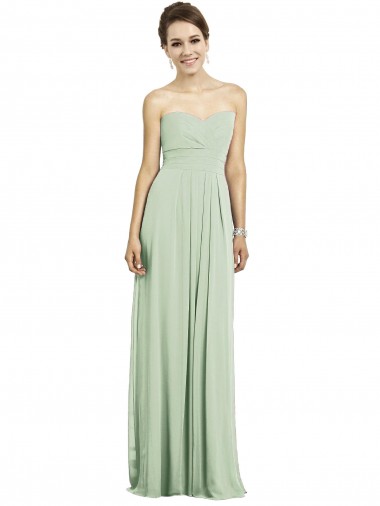 Sleeveless Sage A-Line Sweetheart Bridesmaid Dress Maidstone