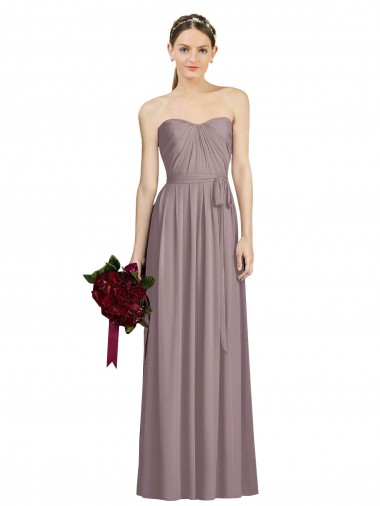 Sleeveless Dusty Rose A-Line Sweetheart Bridesmaid Dress Maidstone