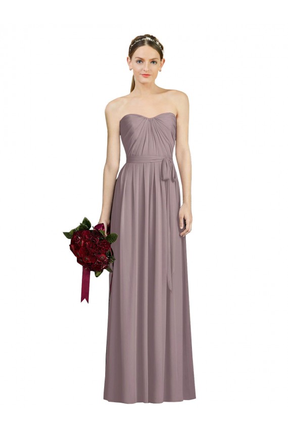 Sleeveless Dusty Rose A-Line Sweetheart Bridesmaid Dress Maidstone