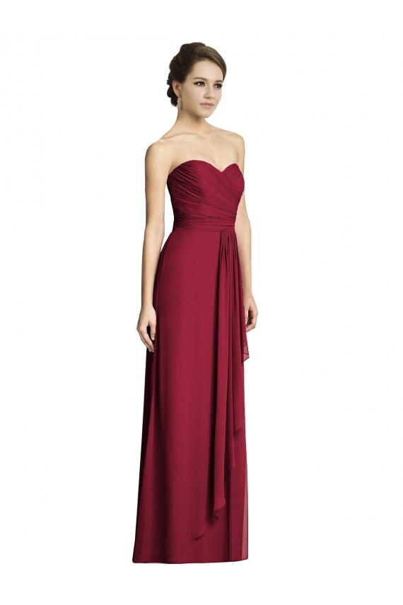 Sleeveless Burgundy A-Line Sweetheart Formal Dress / Bridesmaid Dress Maidstone
