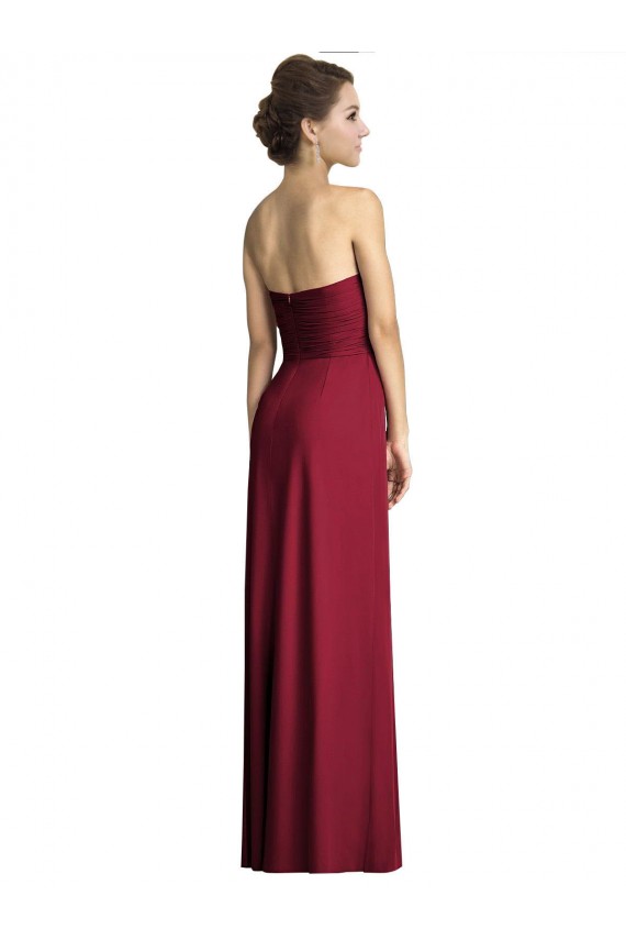 Sleeveless Burgundy A-Line Sweetheart Formal Dress / Bridesmaid Dress Maidstone
