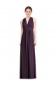 Sleeveless Grape A-Line V-Neck Bridesmaid Dress Maidstone