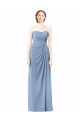 Sleeveless Dusty Blue A-Line Strapless Formal Dresses / Bridesmaid Dresses Maidstone