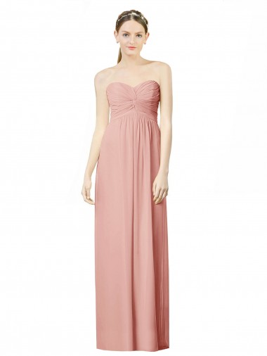 Sleeveless Bliss Pink A-Line Sweetheart Bridesmaid Dress Maidstone