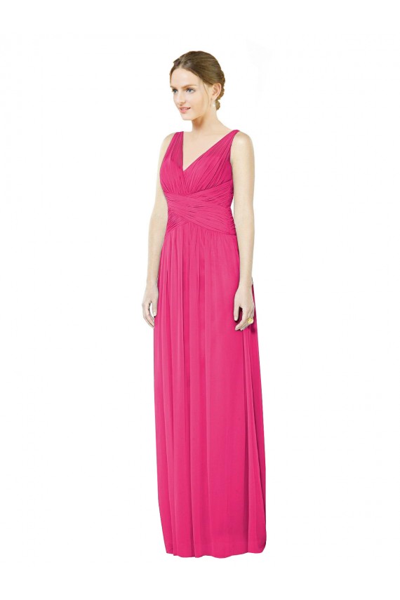 Sleeveless Azalea Open Back A-Line V-Neck Bridesmaid Dress Maidstone