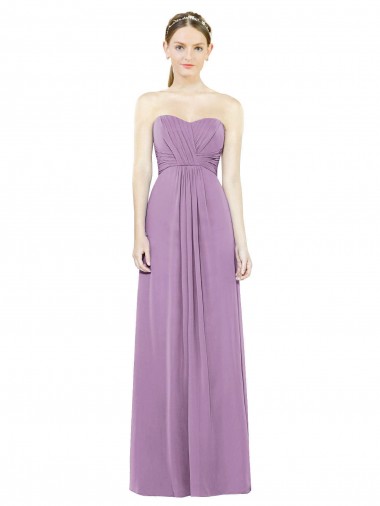 Sleeveless Dark Lavender A-Line Sweetheart Bridesmaid Dress Maidstone