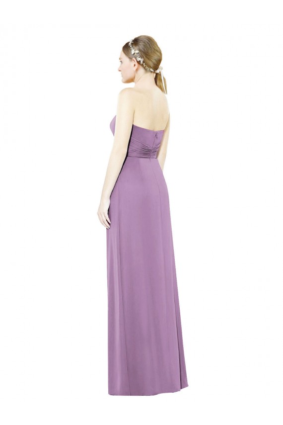 Sleeveless Dark Lavender A-Line Sweetheart Bridesmaid Dress Maidstone