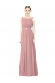 Sleeveless Dusty Pink A-Line High Neck Bridesmaid Dress Maidstone