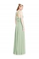 Sleeveless Sage A-Line Halter Neck Bridesmaid Dress / Evening Dress Maidstone