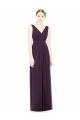 Sleeveless Grape A-Line V-Neck Bridesmaid Dress / Evening Dress Maidstone