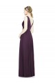 Sleeveless Grape A-Line V-Neck Bridesmaid Dress / Evening Dress Maidstone