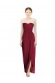 Sleeveless Burgundy Sheath Sweetheart Bridesmaid Dress Maidstone