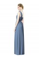 Sleeveless Dusty Blue A-Line One Shoulder Bridesmaid Dress Maidstone