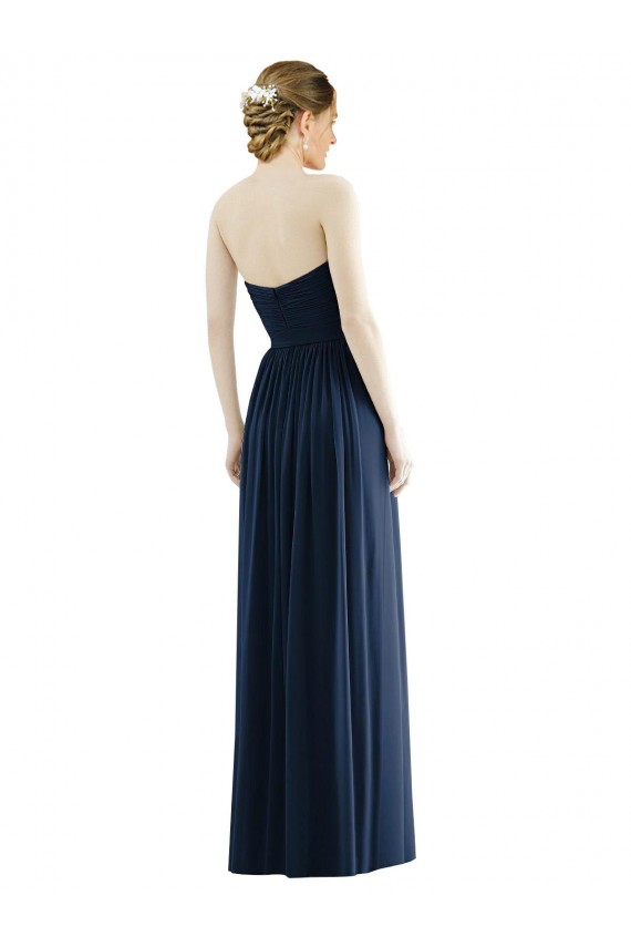 Sleeveless Dark Navy A-Line Sweetheart Formal Evening Gown / Bridesmaid Dress Maidstone