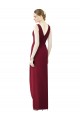 Sleeveless Frost V-Back Sheath V-Neck Bridesmaid Dress / Evening Dress Maidstone