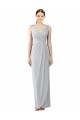 Sleeveless Frost V-Back Sheath V-Neck Bridesmaid Dress / Evening Dress Maidstone