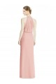 Sleeveless Bliss Pink Mermaid Halter Neck Bridesmaid Dress Maidstone