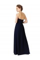 Sleeveless Dark Navy A-Line Sweetheart High Low Bridesmaid Dress Maidstone